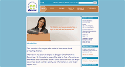 Desktop Screenshot of glasgowchildprotection.org.uk